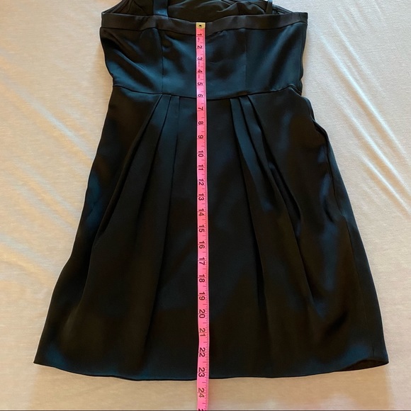 BCBGMaxAzria | Zippered One Shoulder Mini Dress - Black | Size 2 - Picture 15 of 15